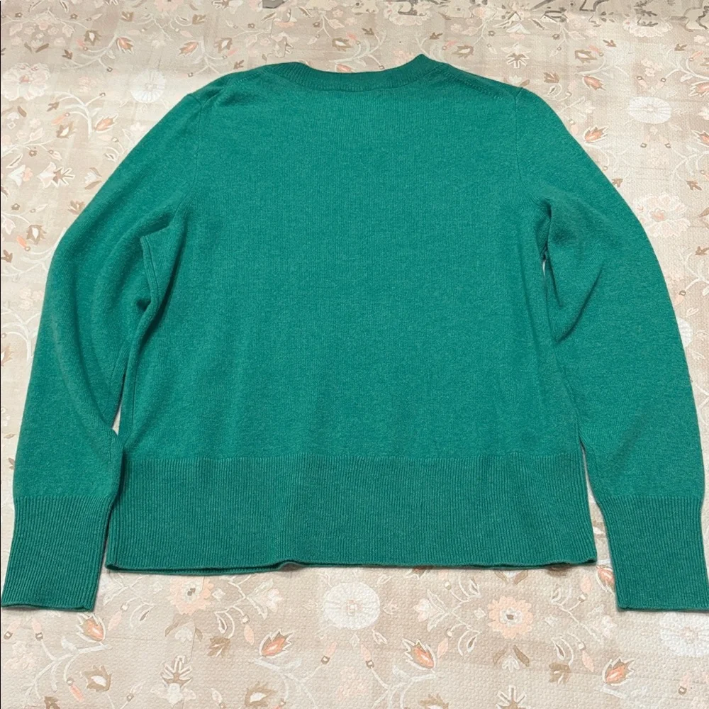 J. Crew Teal / Green Classic Fit Cashmere Sweater - Picture 2 of 5